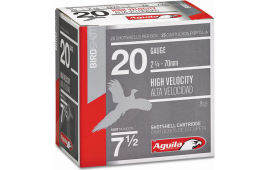 Aguila 1CHB2007 Field High Velocity 20GA 2.75" 1oz #7.5 Shot - 25sh Box 