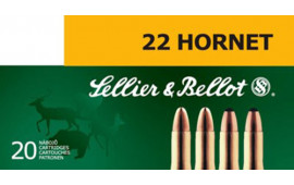 Sellier & Bellot SB22HB 22 Hornet Soft Point 45 GR - 20rd Box