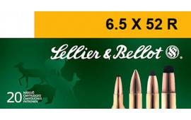 Sellier & Bellot SB6552RA Rifle 6.5X52mmR 117 GR Soft Point - 20rd Box