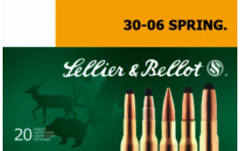 Sellier & Bellot SB3006E Rifle Hunting 30-06 180 GR Spce (Soft Point Cut-Through Edge) - 20rd Box