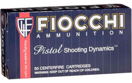 Fiocchi 380APUS Shooting Dynamics 380 ACP 95 GR, Brass, Boxer, Non-Corrosive, Reloadable, FMJ - 50 Round Box