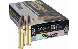 Sig E300A2-20 300 Blackout Match Grade Subsonic 220 GR Sierra MatchKing - 20rd Box