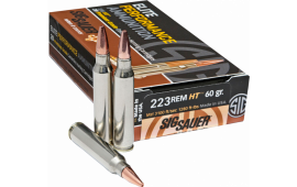 Sig Sauer E223H120 Elite Copper Hunting 223 Rem 60 gr Jacketed Hollow Point (JHP) - 20rd Box