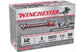 Winchester Ammo X123VBB Varmint X 12GA 3" Buckshot 1-1/2oz BB - 10sh Box