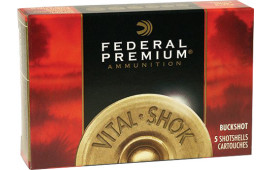 Federal P2582B Vital-Shok 20GA 3" Buckshot 18 Pellets 2 Buck - 5sh Box