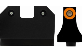 XS Sights GLR021P6N R3D Night Sights 3-Dot Set Tritium Green with Orange Outline Front, Green Rear Black Frame for Most Glock