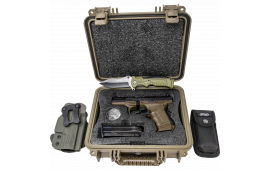 Walther P99 AS Final Edition Collectors Edition, Semi-Automatic 9x19mm Pistol, 4" Barrel, (2) 15rd Magazines, ODG Knife & Holster, Challenge Coin  - ODG/Black - 2874172CS
