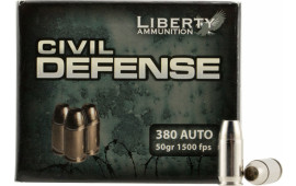 Liberty LA-CD-380-023 Civil Defense 380 ACP 50 GR LF Fragmenting HP 20Bx - 20rd Box
