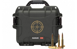 Nanuk 908AMMO1 908  Waterproof Black with White Target  Logo Resin & Metal Eyelets Holds 600rds of 223 Rem