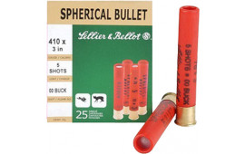 Sellier & Bellot V051562U 410GA 3" 00 Buckshot 5 Pellets - 25sh Box