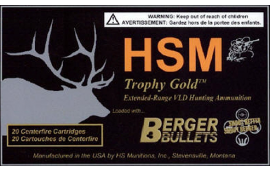 Hunting Shack BER300RUM185 Trophy Gold 300 RUM Boat Tail Hollow Point 185 GR - 20rd Box