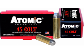 Atomic 00434 Pistol 45 Colt (LC) 200 gr Lead Round Nose Flat Point (LRNFP) - 50rd Box
