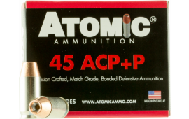 Atomic 00458 Defense 45 ACP +P 185 GR Bonded Match Hollow Point - 20rd Box