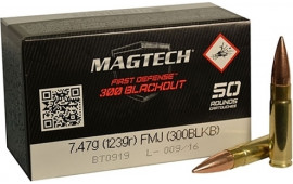 MagTech 300BLKB Rifle Training 300 AAC Blackout/Whisper (7.62x35mm) 123 GR Full Metal Jacket - 50rd Box