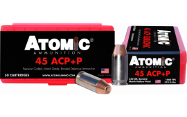 Atomic 00433 Pistol 45 ACP +P 230 gr Bonded Match Hollow Point - 50rd Box