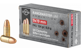 PPU PPRM9 9X19 124 FMJ RNGMSTR - 50rd Box