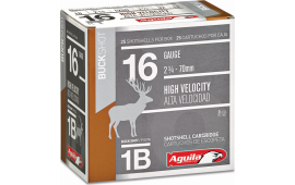 Aguila 1C1601BA Field High Velocity 16GA 2.75" 1-1/8oz 1 Buck - 25sh Box
