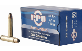 PPU PP30S Standard Rifle 30 Carbine 110 GR Soft Point - 50rd Box