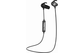 Caldwell 1121933 E-Max Power Cords Rechargeable 22 dB In The Ear Black Ear Buds with Bluetooth for Adults Includes Multiple Size Plugs