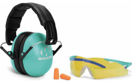 Walkers Game Youth Women Passive Muff & Glasses Combo - Teal - GWP-YWFM2GFP-LTL