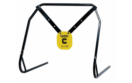 Caldwell 1140016 Gong & Target Stand  8" Yellow AR500 Steel Gong Hanging Includes XL Strap Hangers
