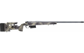 Bergara B14LM368 B-14 Wilderness HMR 300 PRC 5+1 26" Threaded Barrel, Sniper Gray Cerakote, Woodland Camo Stock