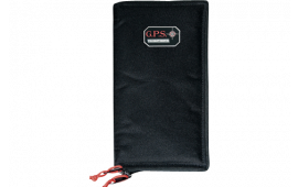 GPS Bags GPS865PS Pistol Sleeve  Medium Black Nylon with Locking Zippers & Thin Design Holds 1 Handgun