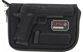 GPS Bags GPS908PC Custom Molded  with Lockable Zippers, Internal Mag Holder & Black Finish for 1911 & Similar Clones