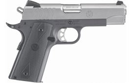 Ruger 6722 SR1911 Stainless Steel Single 4.25" 9+1 Black Rubber Grip Gray Frame Stainless Steel