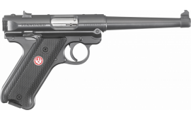 Ruger 40105 Mark IV Standard Single 6" Barrel, .22 LR Caliber, 10+1 Black Aluminum Grip Blued