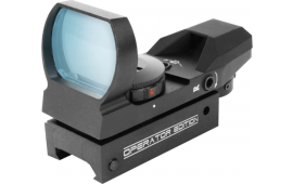Aim Sports RT40E1 Reflex Operator Edition Black Anodized 1x34mm Dual Illuminated (Green/Red) Multi Reticle