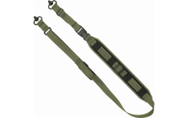 GrovTec US Inc GTSL130 QS 2-Point Sentinel with OD Green Finish, Adjustable Design & Push Button Swivels for Rifle/Shotgun