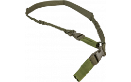 NcStar AARS21PG VISM Sling 1.25" 55"-72" Adjustable Bungee Green Nylon Strap w/Elastic Shock-Cord 2or1 Point Sling