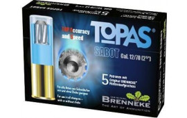 Brenneke SL122TOP Topas 12GA 2.75" 309 GR Sabot Slug Shot - 5rd Box