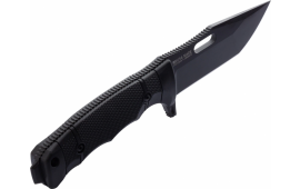 S.O.G SOG-17-21-02 Seal FX 4.30" Fixed Tanto Plain Black Cerakote CPM S35VN SS Blade Black GRN/SS Handle Includes Sheath