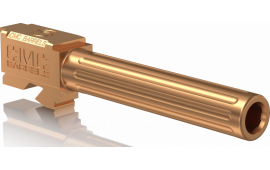 CMC Triggers 75514 Match Precision Fluted Barrel compatible with Glock 17 Gen 3&4 9mm 4.48" 416rd Stainless Steel Bronze