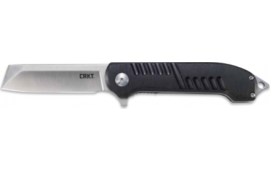 CRKT 4031 Razel GT 3.02" Folding Chisel Plain Satin 8Cr13MoV SS Blade Black/ Aluminum Handle Includes Pocket Clip