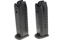 Ruger 90449 OEM Value Pack Blued Detachable 17rd for 9mm Luger Ruger SR, SRc, 9E 2 Per Pack