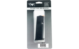 Glock OEM Glock 19 Gen 5 9mm 15rd Magazine, Black Polymer