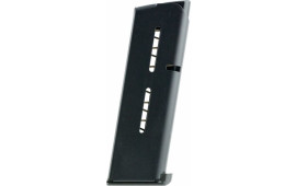 Wilson Combat 47OXCB 1911 Officer 45 ACP 7rd Stainless Steel Black Finish Low-Profile Steel Base Pad