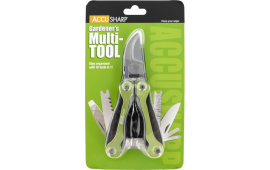 AccuSharp 084C Gardener's  Black/Green Folding Plain