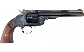 Taylors and Company 0850E14G16 TOP Break Schofield Engravd 7" Revolver