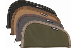 Allen 726 Earth Tone Handgun Case made of Endura with Textured Earth Tone Finish, Foam Padding & Full Length Zipper 6" L