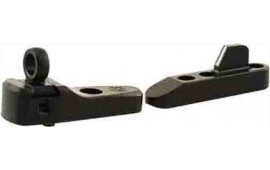 XS Sights ML00135 Ghost Ring WS  Adjustable Black with White Stripe Front, Ghost Ring Rear Black for Marlin 1895