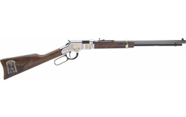 Henry H004MAS Lever Freemasons Tribute Lever 22 LR 20" 16+1 American Walnut Stock Blued Barrel/Nickel Receiver