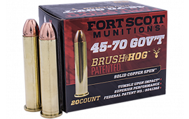 Fort Scott Munitions 4570-300-SCV1 Tumble Upon Impact (TUI) 45-70 Gov 300 gr Solid Copper Spun - 20rd Box