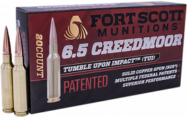Fort Scott Munitions 65CM-130-SCV2 6.5 Creedmoor 130 GR SCS TUI - 20rd Box