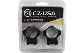 CZ-USA 40089 Scope Ring Set  For Rifle CZ 527 Dovetail 30mm Tube Matte Black Aluminum