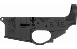 Spikes Tactical STLS030 Snowflake Stripped Lower Receiver Multi-Caliber 7075-T6 Aluminum Black Anodized for AR-15