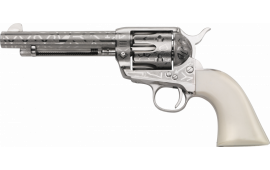 Taylors and Company OG1405 1873 Cattleman 5.5" White PVC Revolver